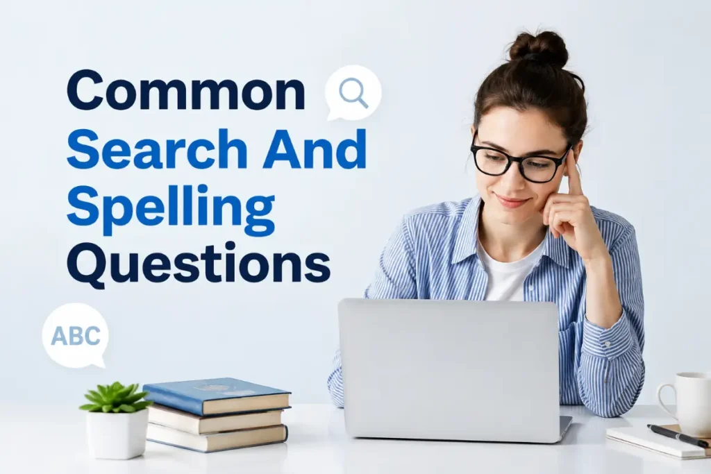 Common Search And Spelling Questions