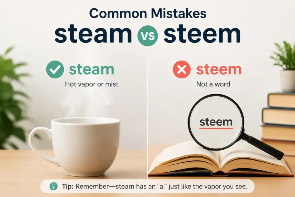 Common Mistakes steam vs steem