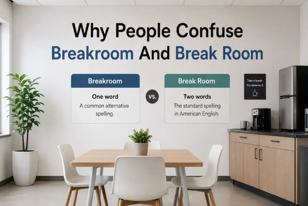 Why People Confuse Breakroom And Break Room