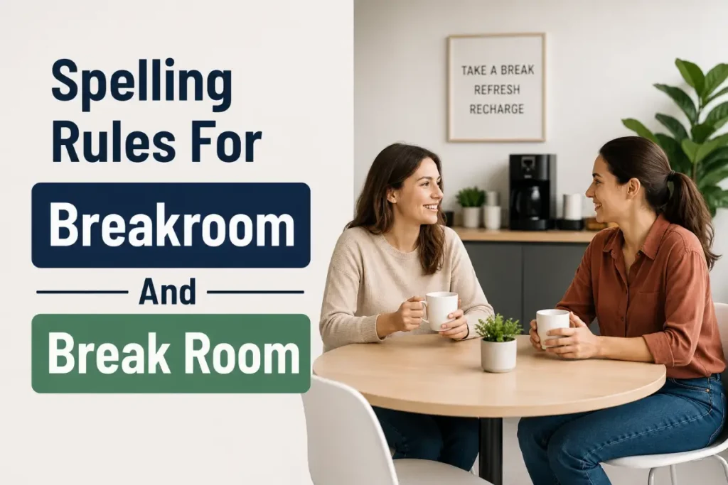 Spelling Rules For Breakroom And Break Room