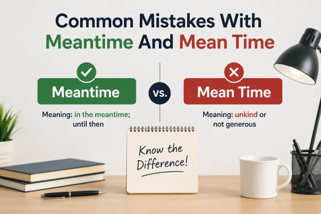 Common Mistakes With Meantime And Mean Time