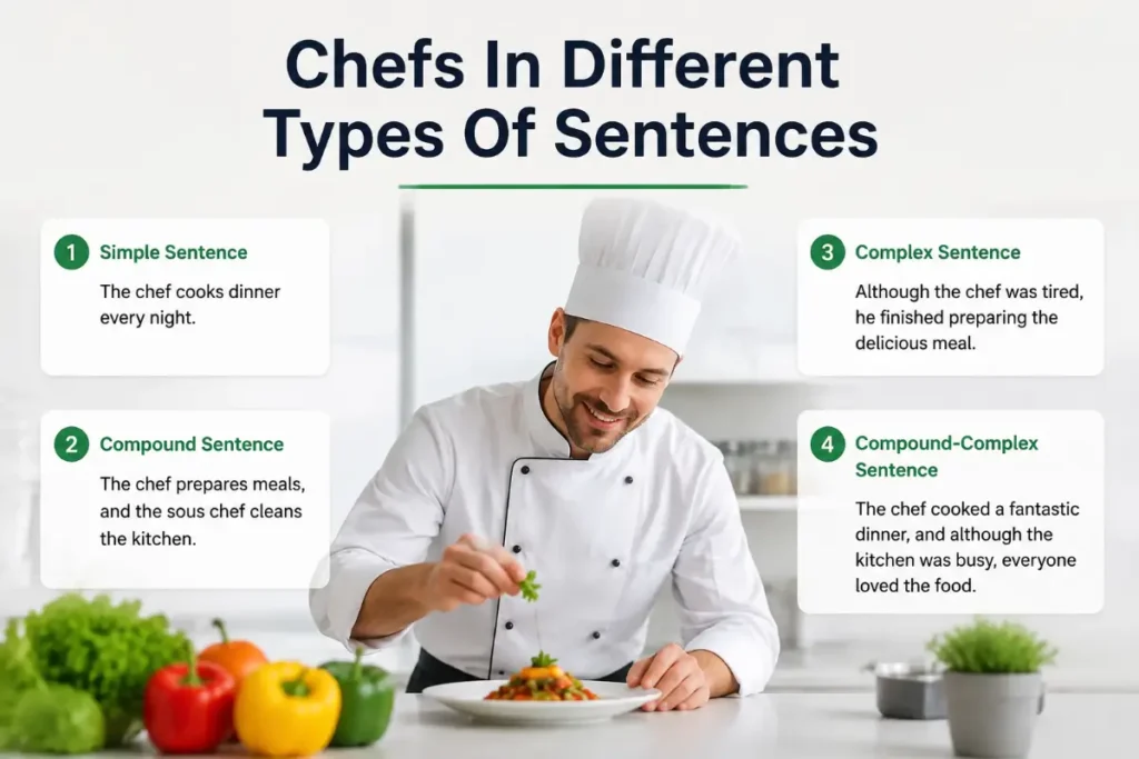 Chefs In Different Types Of Sentences