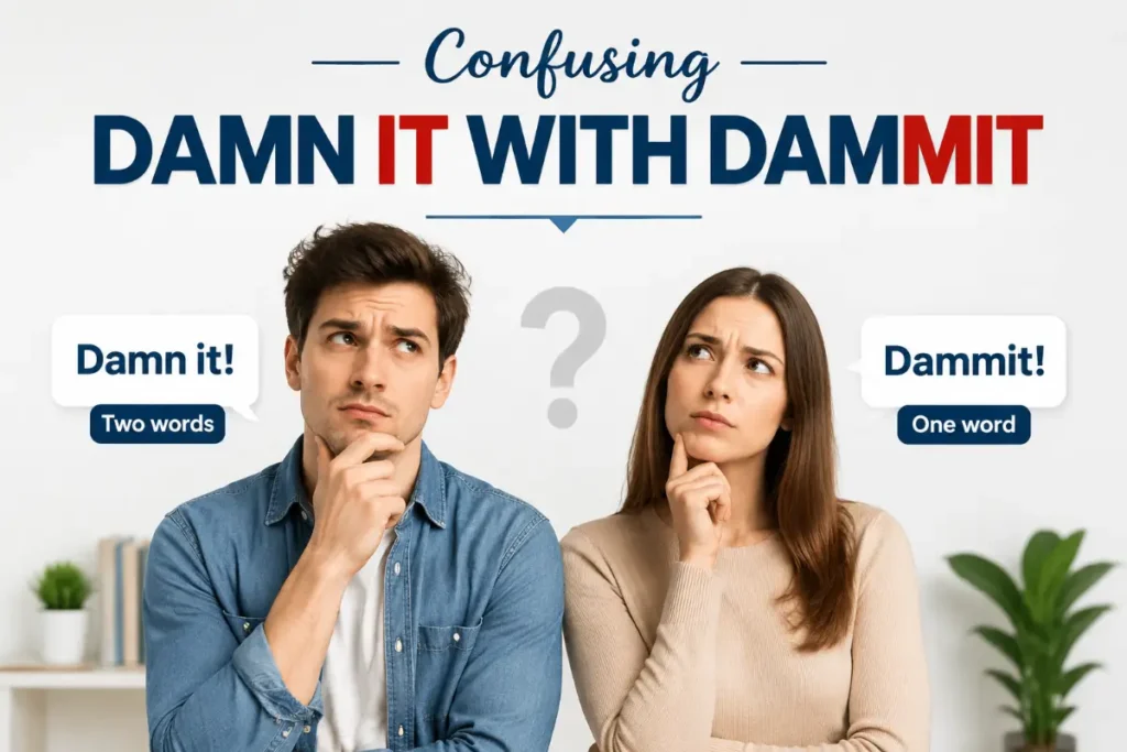 Confusing Damn It With Dammit