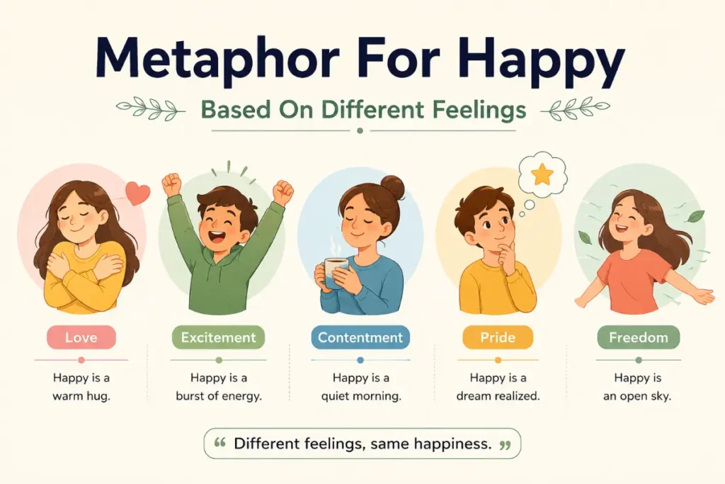 Metaphor For Happy Based On Different Feelings