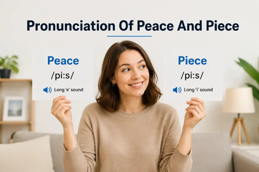 Pronunciation Of Peace And Piece