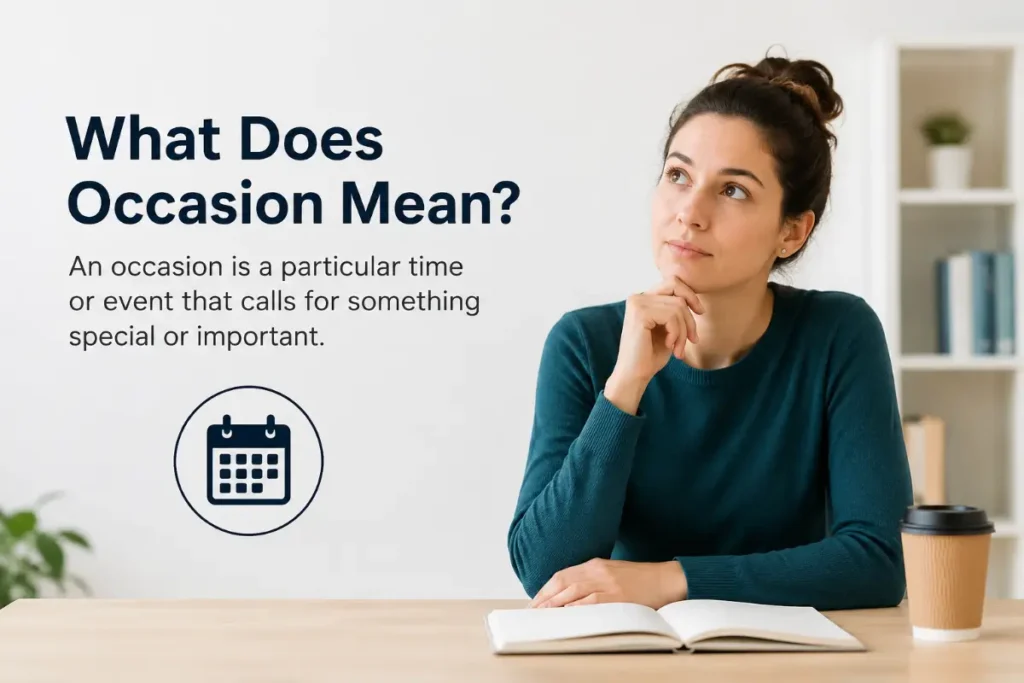 What Does Occasion Mean