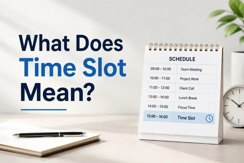 What Does Time Slot Mean