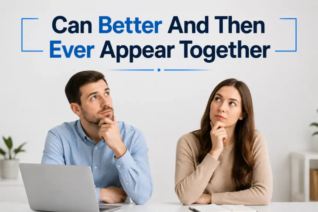 Can Better And Then Ever Appear Together