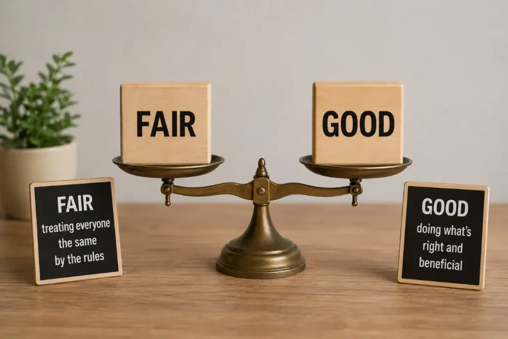 Fair vs Good: Quick Reference by Context
