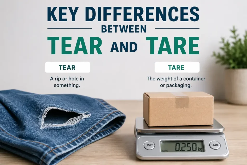 Key Differences Between Tear And Tare