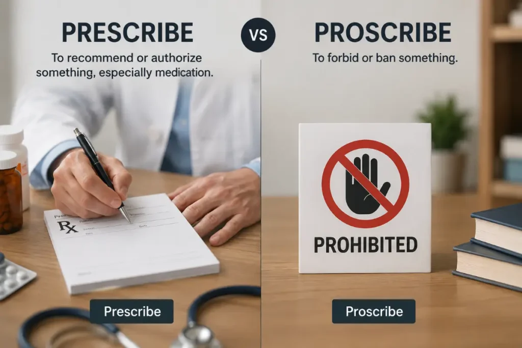 Prescribe vs Proscribe: The Difference Explained (2026 Guide)