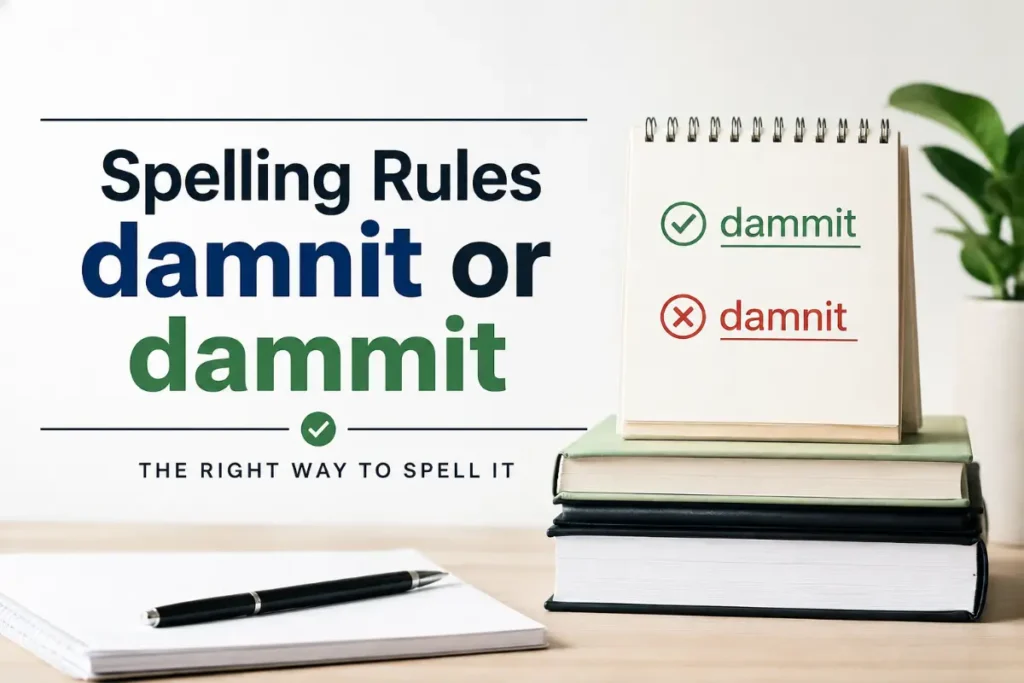 Spelling Rules damnit or dammit