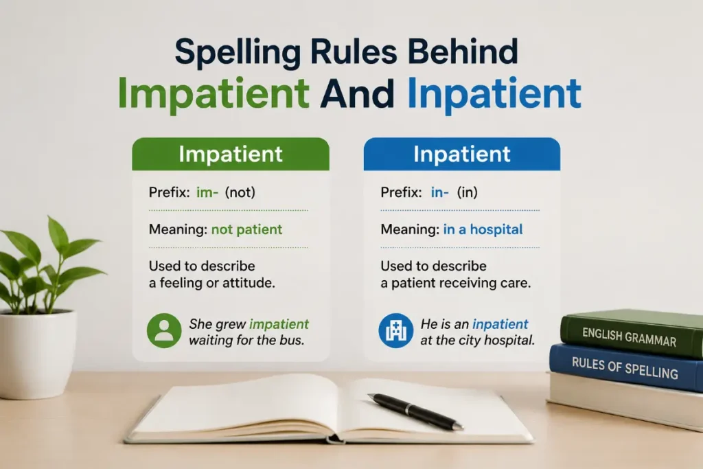 Spelling Rules Behind Impatient And Inpatient