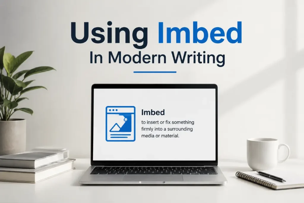 Using Imbed In Modern Writing
