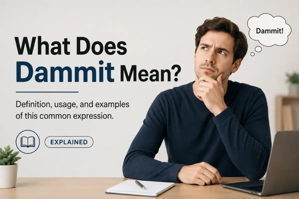 What Does Dammit Mean