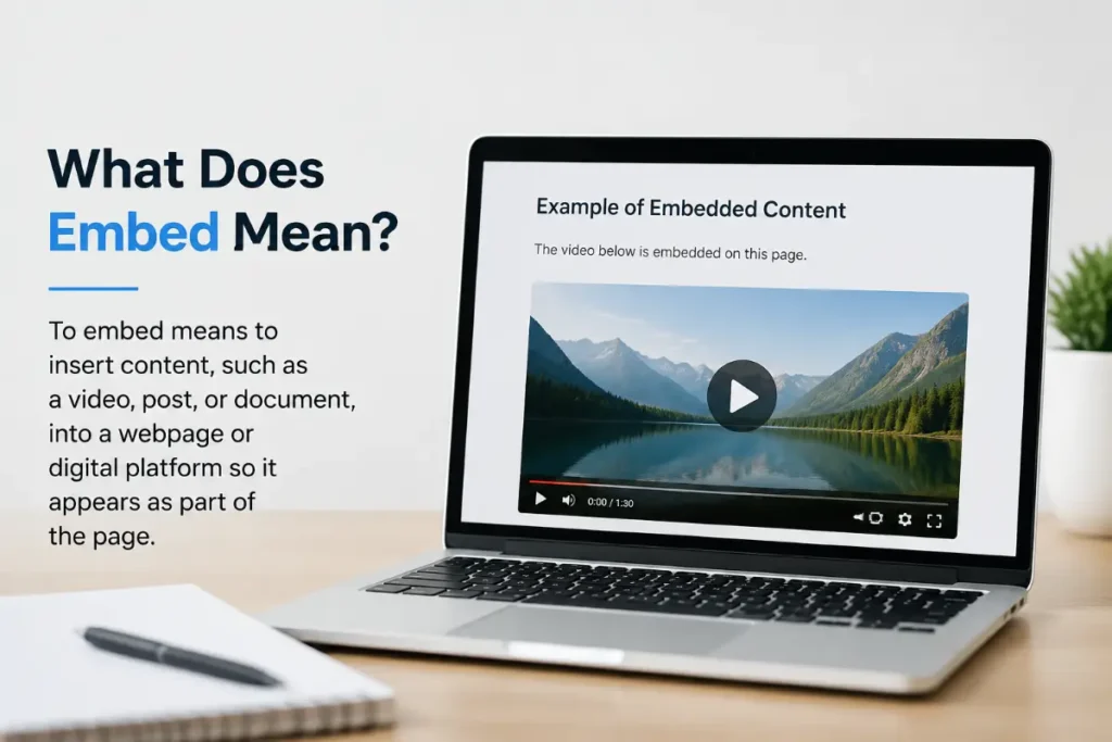 What Does Embed Mean