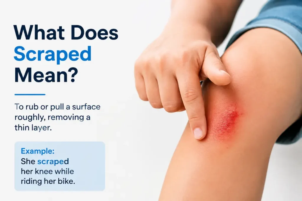 What Does Scraped Mean