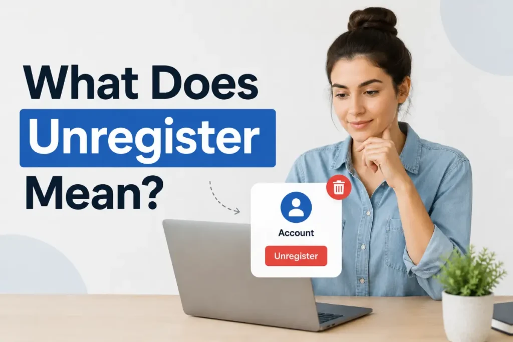 What Does Unregister Mean
