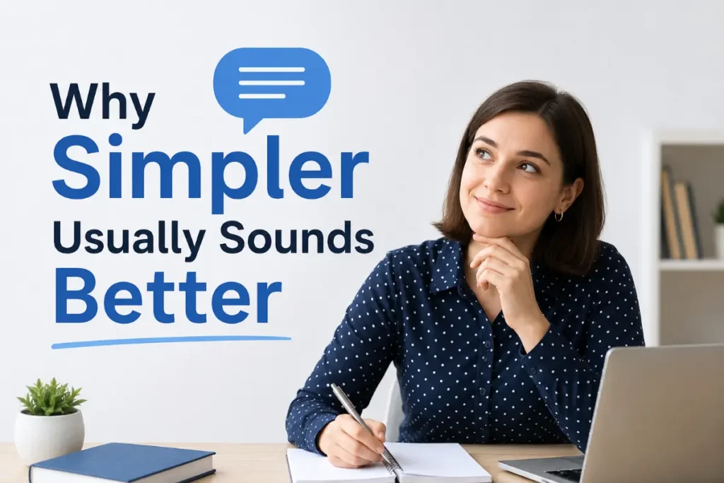 Why Simpler Usually Sounds Better
