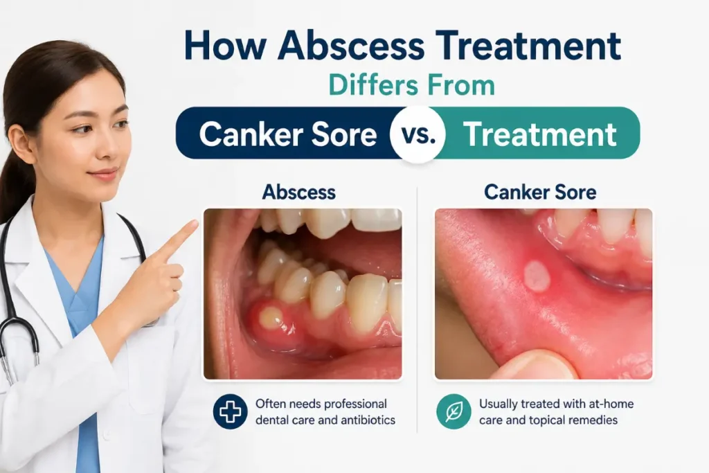 How Abscess Treatment Differs From Canker Sore Treatment