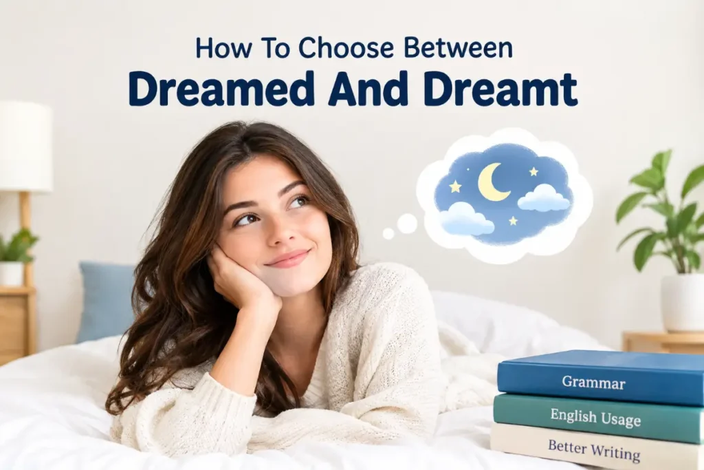 How To Choose Between Dreamed And Dreamt