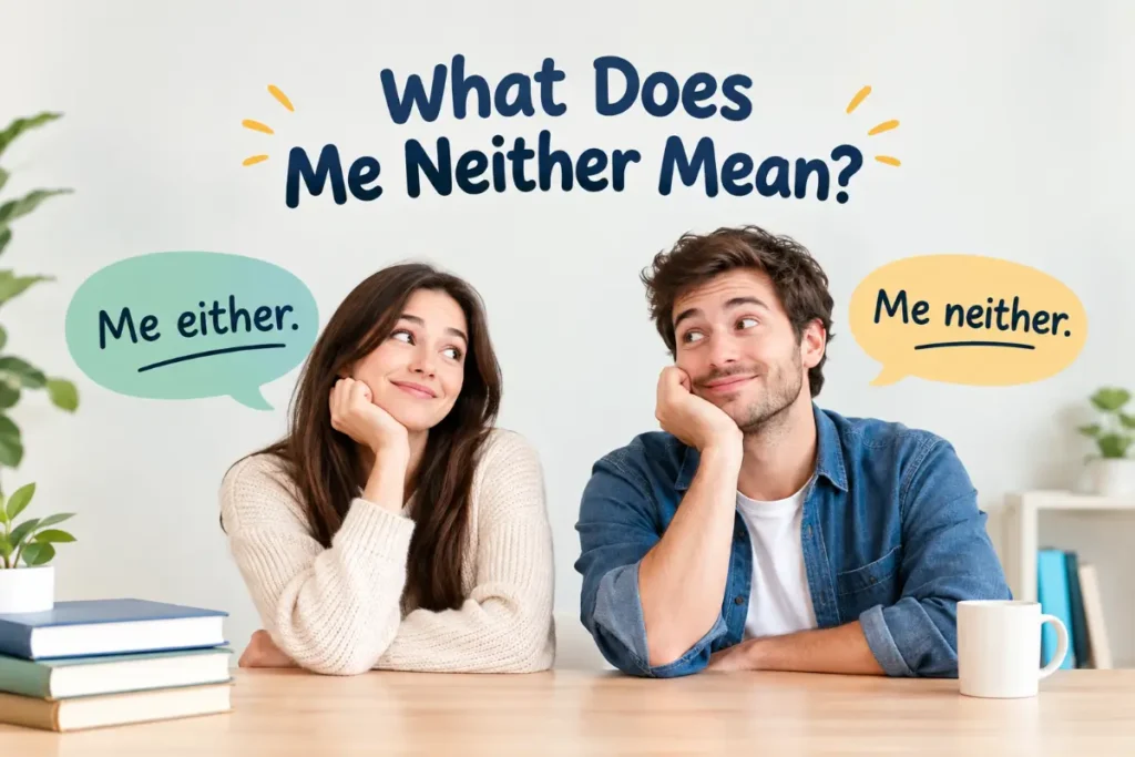What Does Me Neither Mean