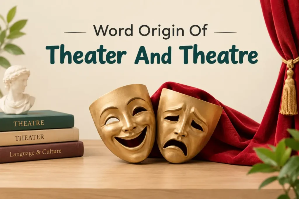 Word Origin Of Theater And Theatre