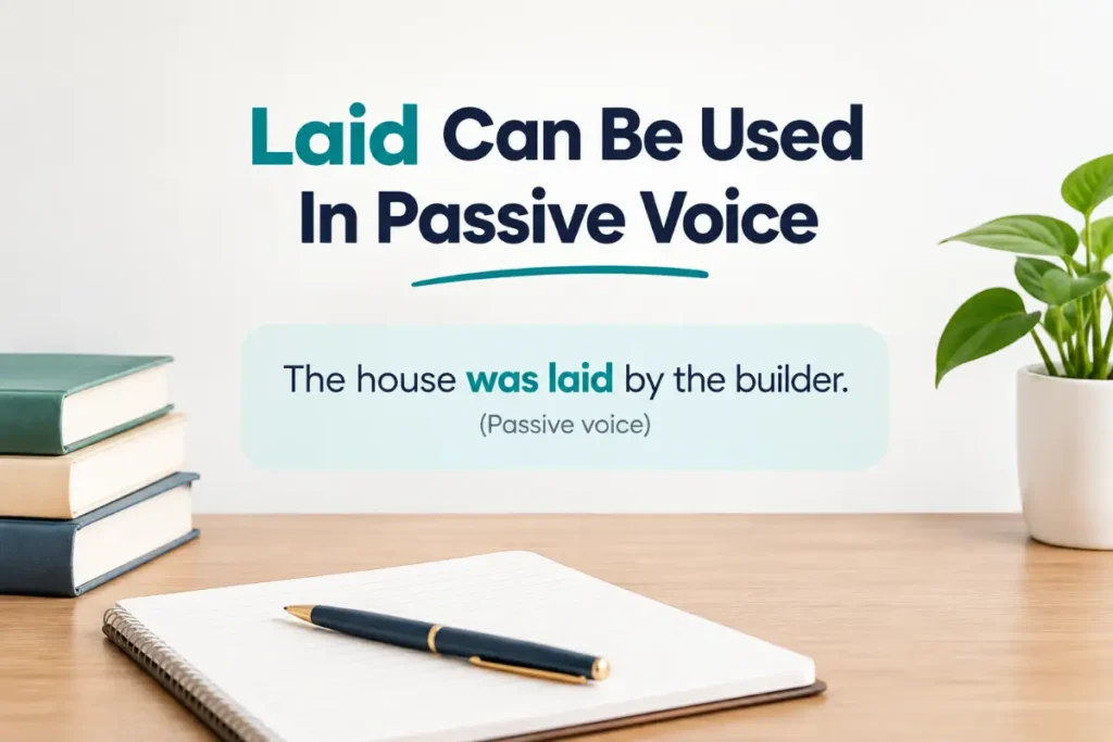 Laid Can Be Used In Passive Voice