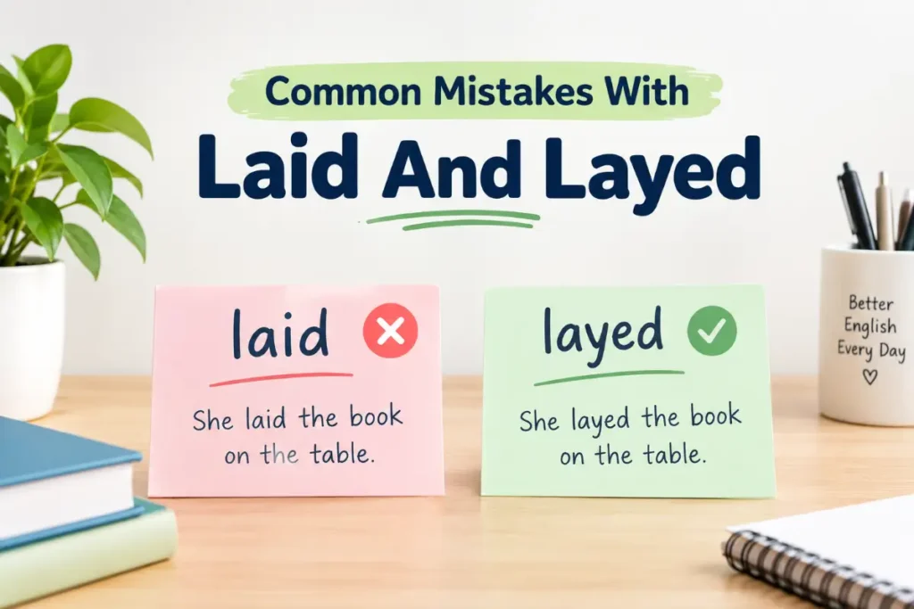 Common Mistakes With Laid And Layed
