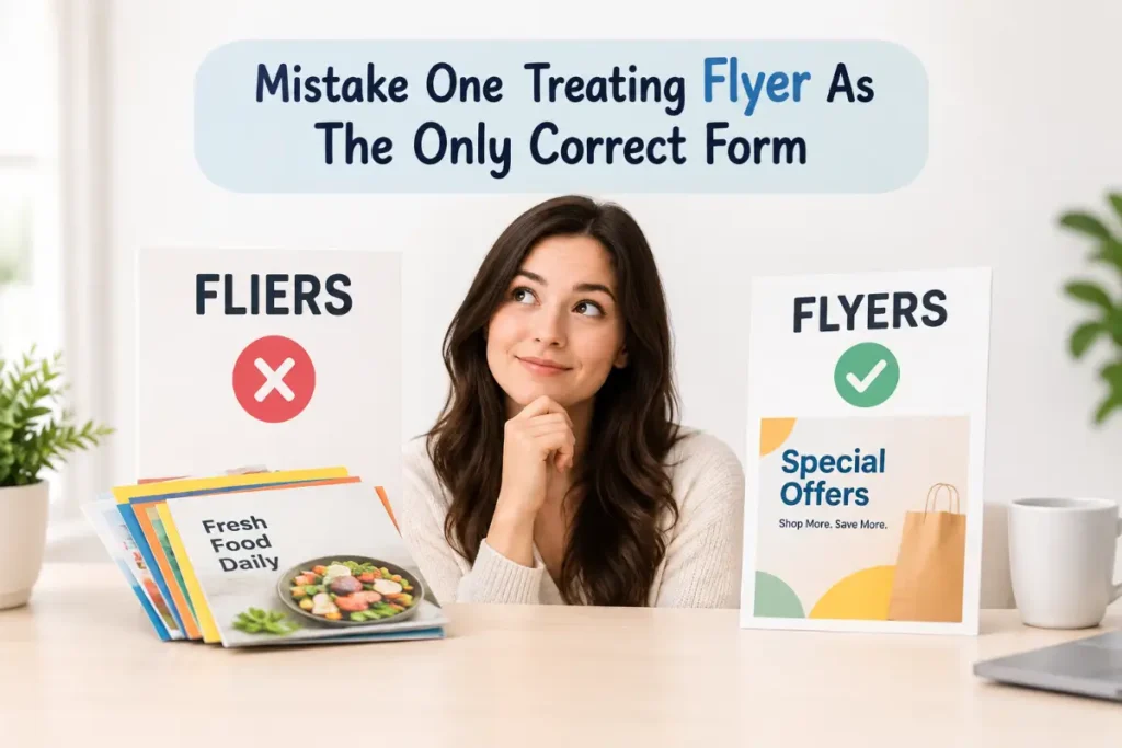 Mistake One Treating Flyer As The Only Correct Form