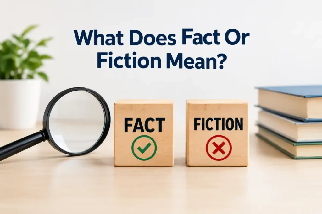 What Does Fact Or Fiction Mean