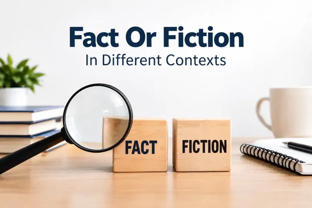 Fact Or Fiction In Different Contexts