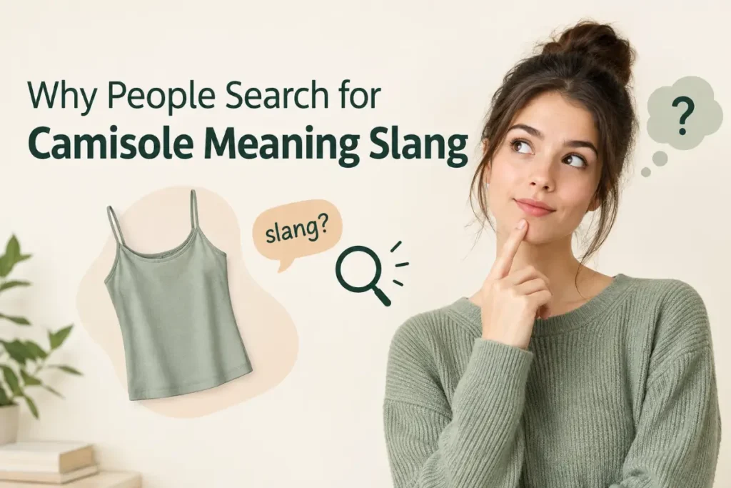 Why People Search for Camisole Meaning Slang