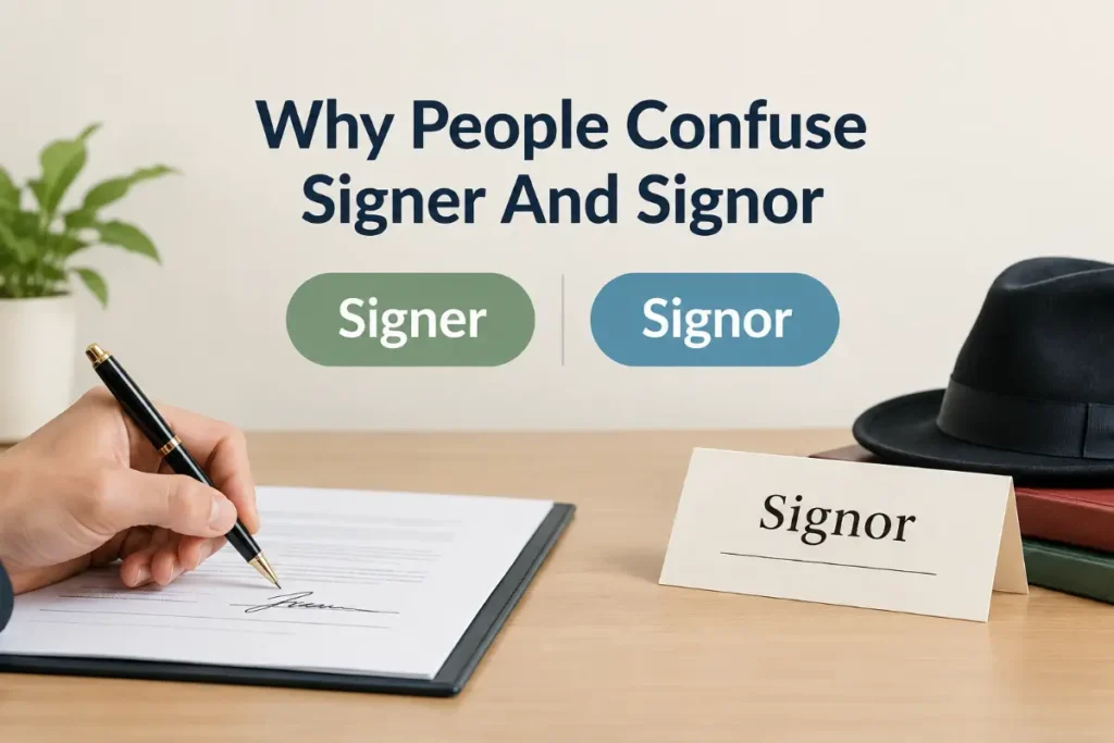 Why People Confuse Signer And Signor