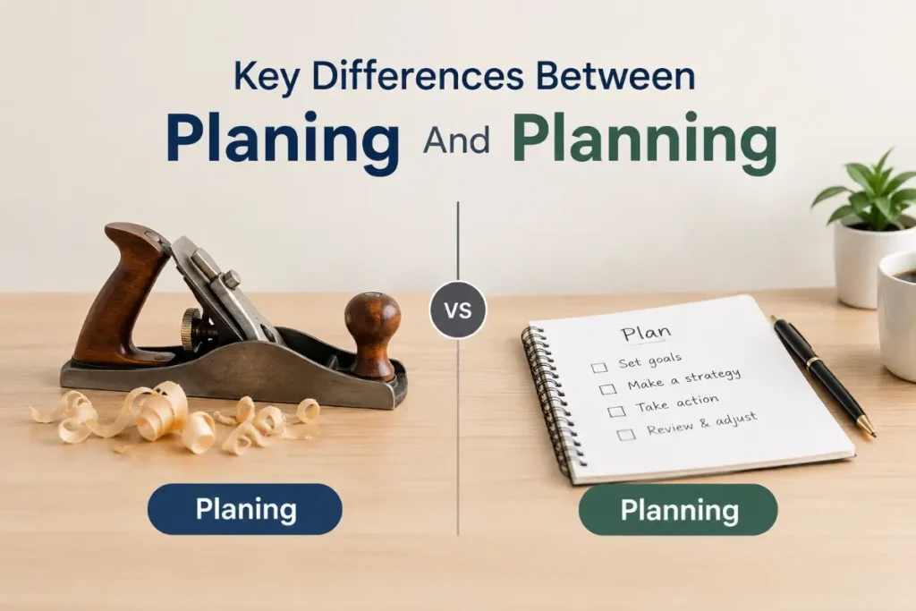 Key Differences Between Planing And Planning