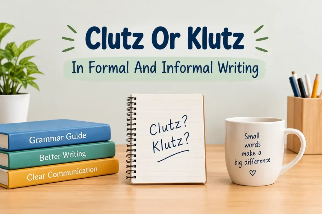 Clutz Or Klutz In Formal And Informal Writing