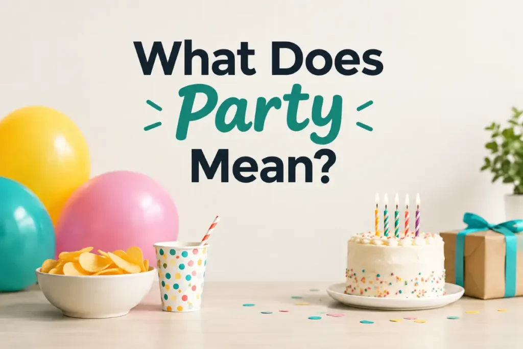 What Does Party Mean