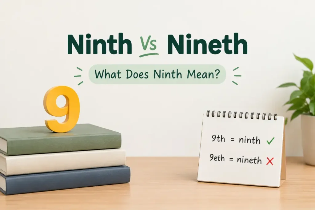 What Does Ninth Mean
