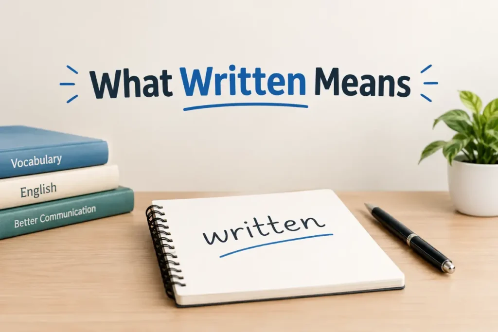 What Written Means