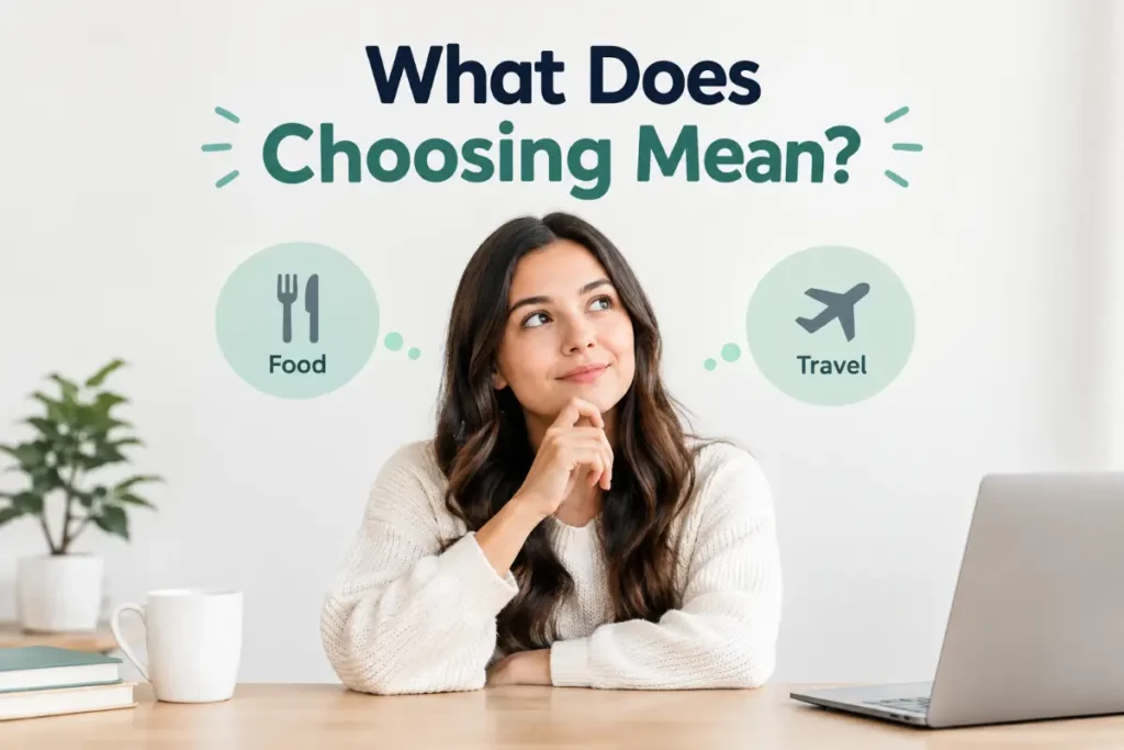 What Does Choosing Mean