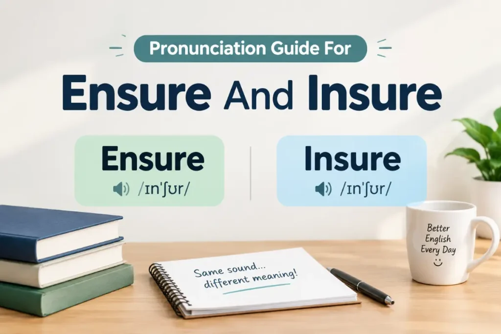 Pronunciation Guide For Ensure And Insure