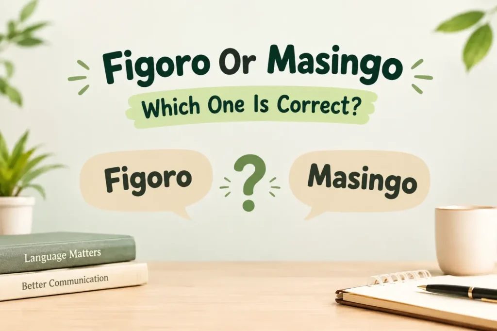 Figoro Or Masingo Which One Is Correct
