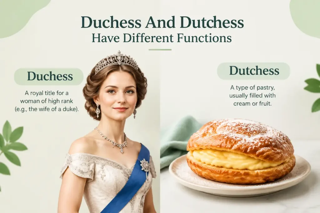 Duchess And Dutchess Have Different Functions