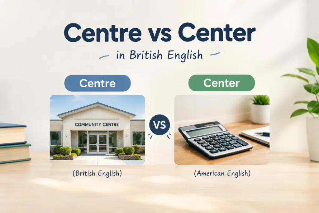 Centre vs Center in British English