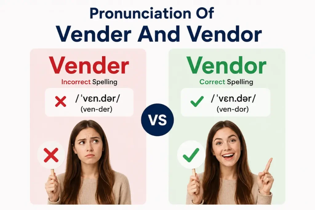 Pronunciation Of Vender And Vendor