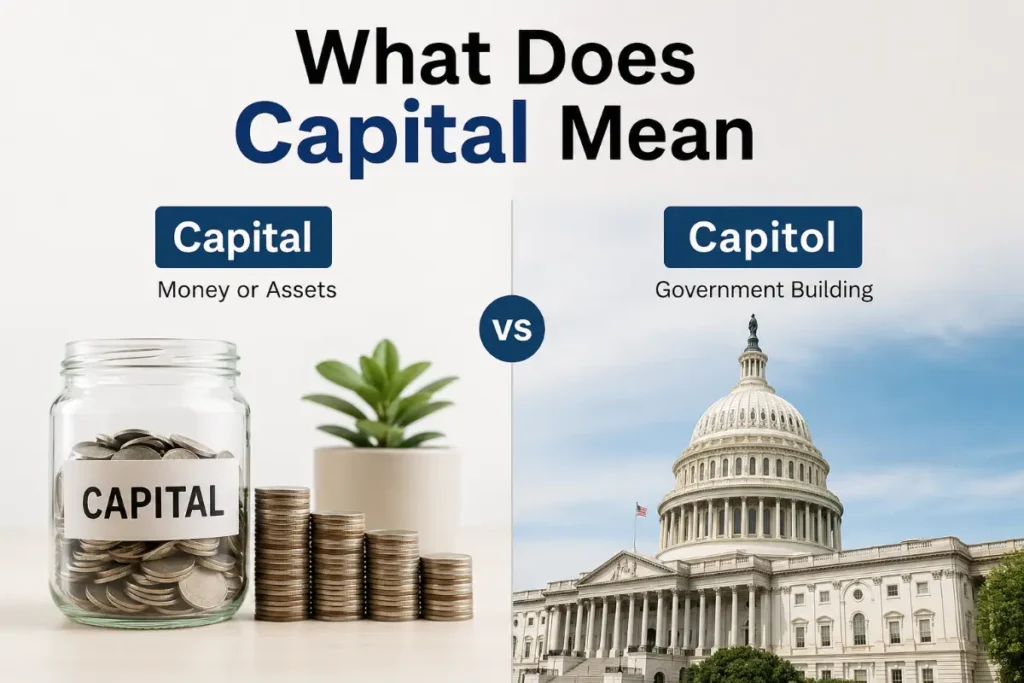 What Does Capital Mean