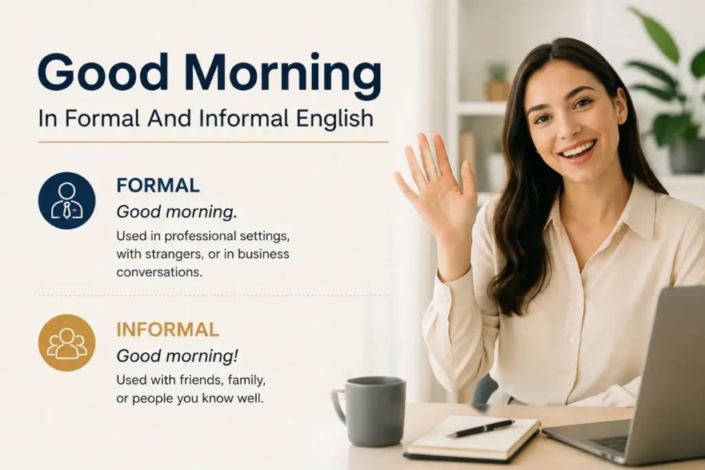 Good Morning In Formal And Informal English