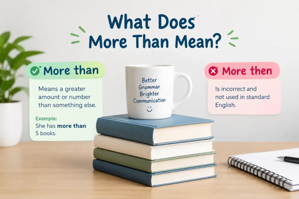 What Does More Than Mean