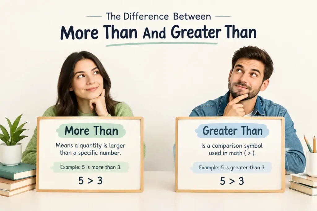 The Difference Between More Than And Greater Than