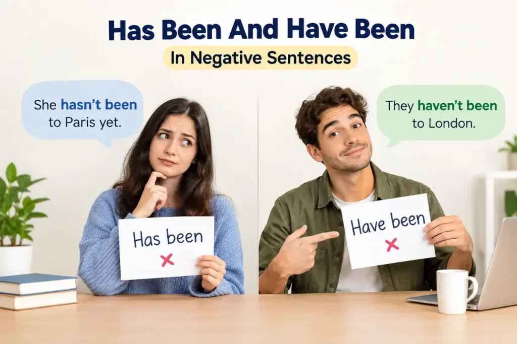 Has Been And Have Been In Negative Sentences